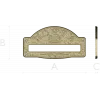 Classic arched mailplate STL 3D model for CNC milling