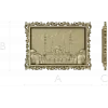 Taj Mahal Framed Relief STL for CNC