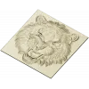 Tiger Head Relief STL - High-Relief 3D Model for CNC