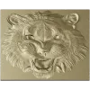 Tiger Head Relief STL - High-Relief 3D Model for CNC