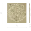 Tiger Head Relief STL - High-Relief 3D Model for CNC