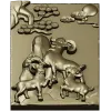 3D модель "Три барана у скалы" - stl панель для ЧПУ
