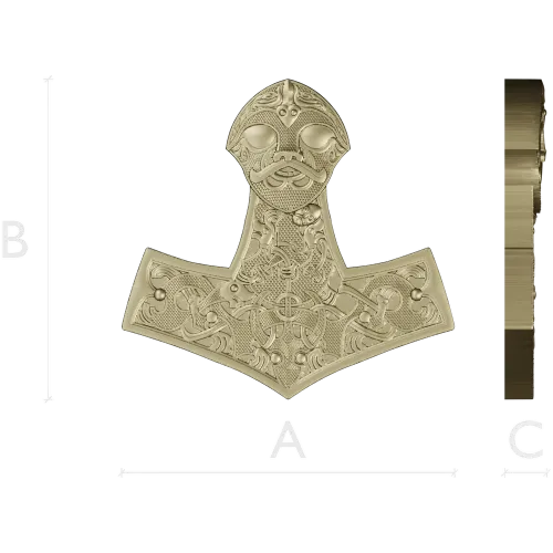 Молот северного лика - STL модель для ЧПУ