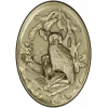 Scholar's Owl Oval Relief STL