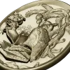 Scholar's Owl Oval Relief STL