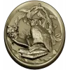 Scholar's Owl Oval Relief STL