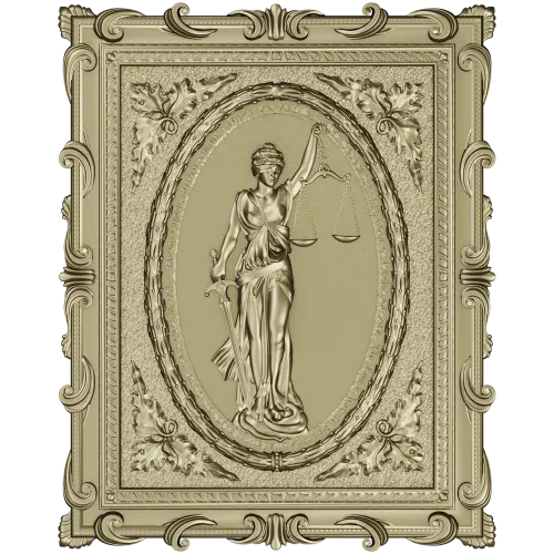 Themis Lady of Justice relief STL for CNC