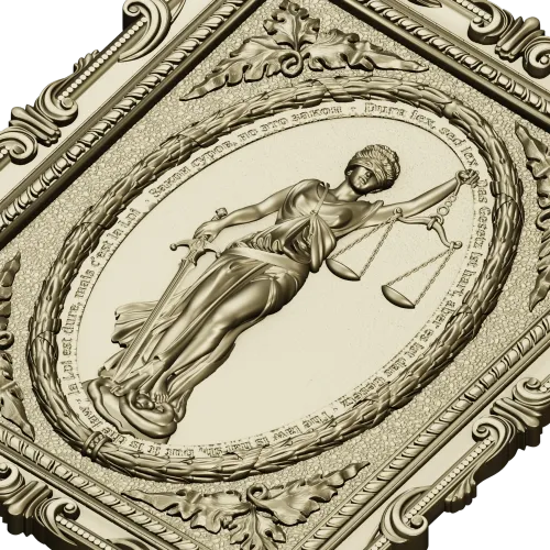 Themis Lady of Justice relief STL for CNC