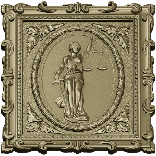 Themis Lady of Justice relief STL for CNC