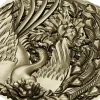 STL модель "Феникс в цветочной рамке" - 3D рельеф для ЧПУ