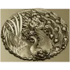STL модель "Феникс в цветочной рамке" - 3D рельеф для ЧПУ