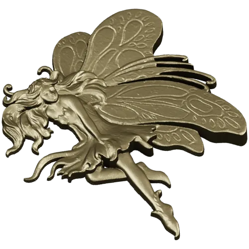 Fairy bas-relief STL for CNC router