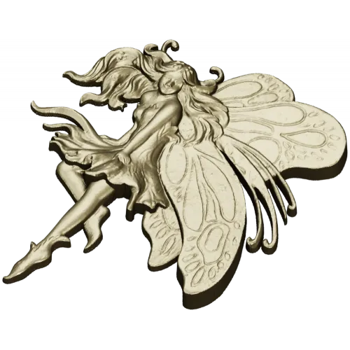 Fairy bas-relief STL for CNC router
