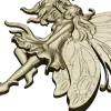 Fairy bas-relief STL for CNC router