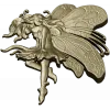 Fairy bas-relief STL for CNC router