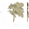 Fairy bas-relief STL for CNC router