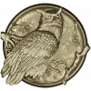 Owl Medallion Relief STL for CNC