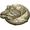 Owl Medallion Relief STL for CNC