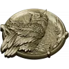 Owl Medallion Relief STL for CNC