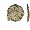 Owl Medallion Relief STL for CNC