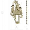 Easter cathedral relief - 3D STL model for CNC carving