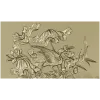 Рельефная панель "Цапля и лотос" - STL для ЧПУ