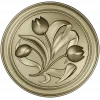 Tulip Medallion - STL 3D model for CNC milling