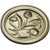 Tulip Medallion - STL 3D model for CNC milling