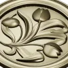 Tulip Medallion - STL 3D model for CNC milling