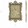 Baroque Floral Relief Panel STL for CNC Milling