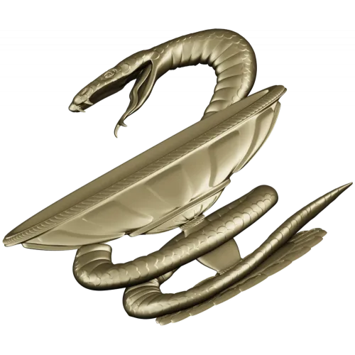 Чаша со змеей - 3D модель STL для ЧПУ