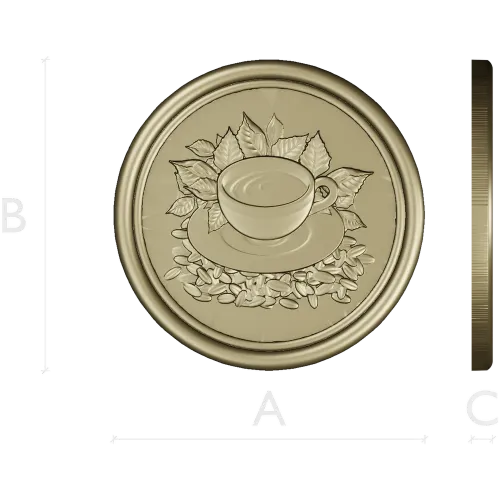 Кофейный медальон - 3D модель STL для ЧПУ