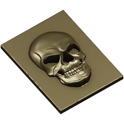 3D модель черепа в высоком рельефе (STL) для ЧПУ