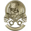 Piston Rider Skull STL for CNC