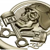 Piston Rider Skull STL for CNC