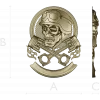 Piston Rider Skull STL for CNC