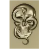 Viper's Embrace - Skull with Cobra high-relief STL