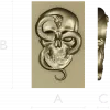 Viper's Embrace - Skull with Cobra high-relief STL