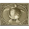 Морская черепаха в рамке - 3D модель STL для ЧПУ