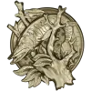 Pike Medallion STL for CNC - High-Relief Fish Plaque