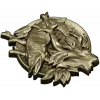 Pike Medallion STL for CNC - High-Relief Fish Plaque