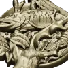 Pike Medallion STL for CNC - High-Relief Fish Plaque