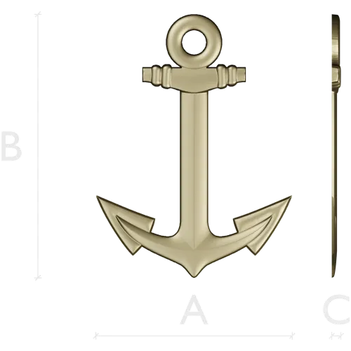 Anchor Low-Relief STL for CNC