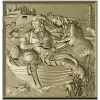 Fisherman and Mermaid relief panel - STL 3D model for CNC