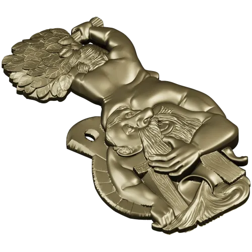 Рельефная 3D модель "Парящий банщик" - STL для ЧПУ
