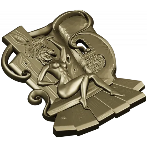 STL модель "Парная нимфа" - 3D модель для ЧПУ фрезера по дереву