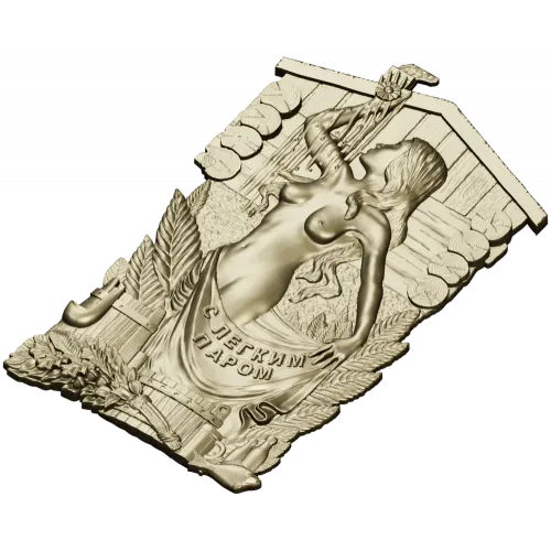 Steam Nymph Relief - STL 3D model for CNC carving
