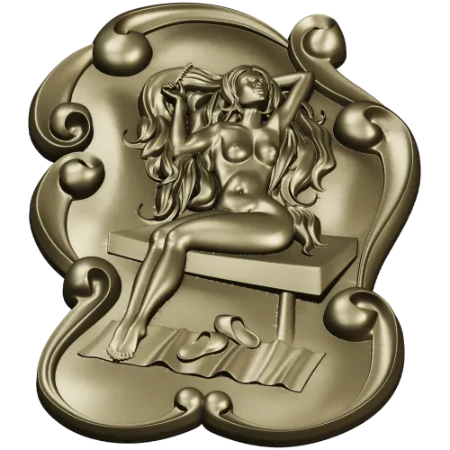 Банная нимфа - 3D модель STL для ЧПУ