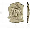 High-relief Sauna Maiden STL for CNC Router