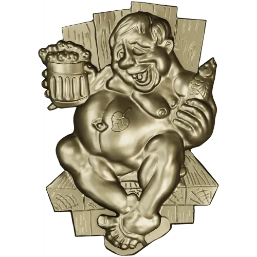 Jolly Banya Relief - STL 3D Model for CNC